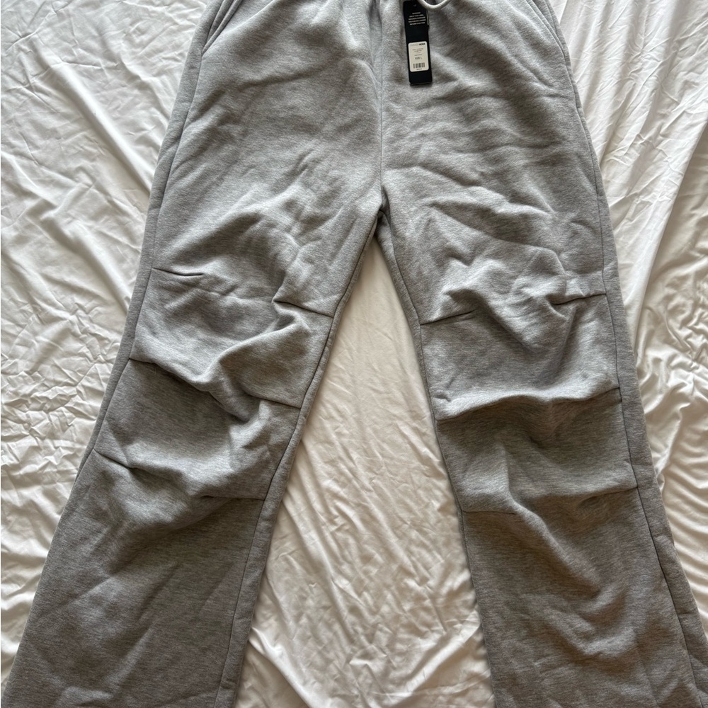 Fashion Nova Gray Wide Leg Pants